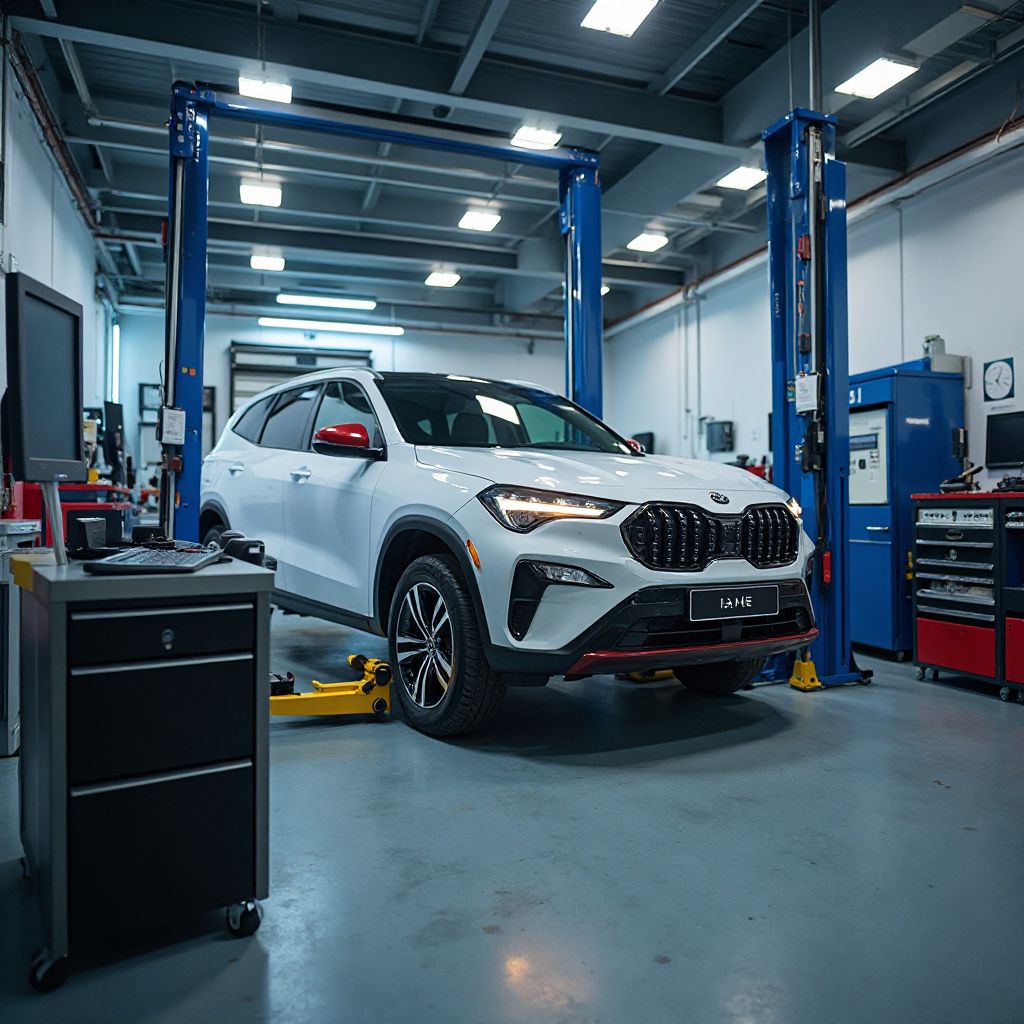 Modern automotive diagnostic bay