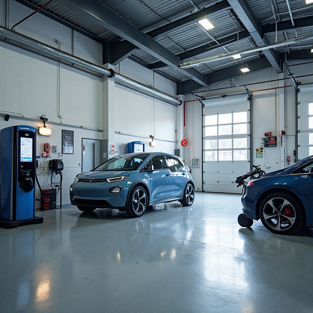New EV service bay